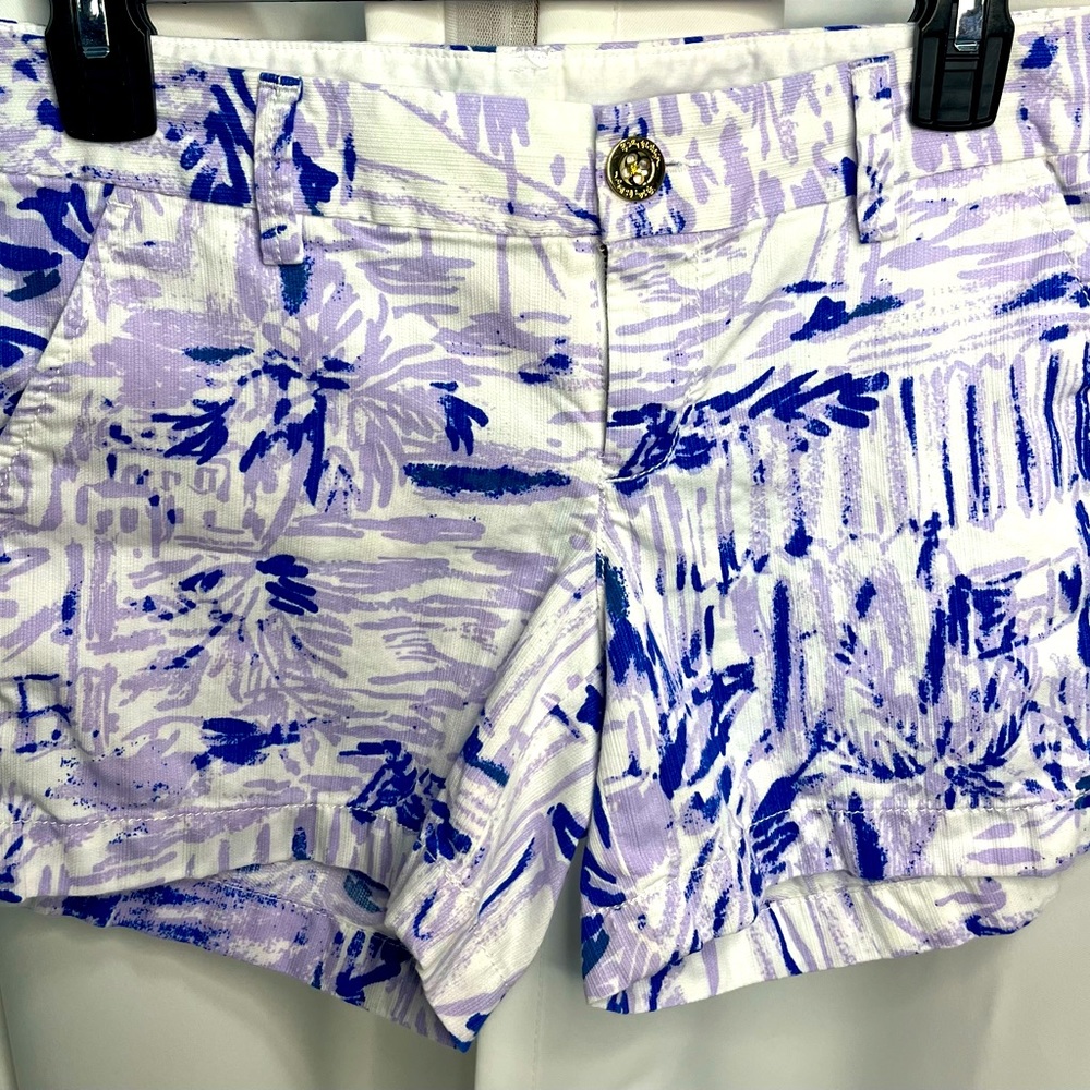 Lilly Pulitzer, the Callahan palm tree print short size 2